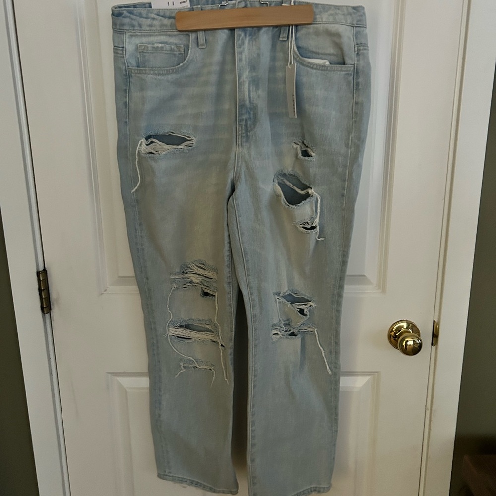 Vervet super high waisted straight jeans